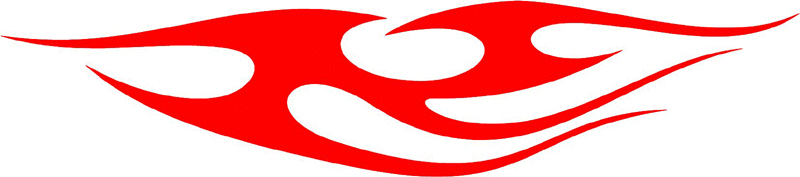 tribal_077 Tribal Flames Graphic Flame Decal