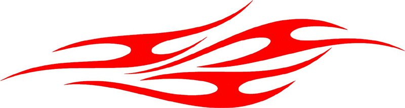 tribal_078 Tribal Flames Graphic Flame Decal