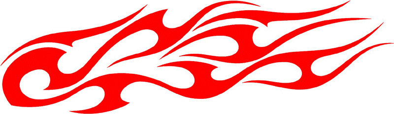 tribal_081 Tribal Flames Graphic Flame Decal