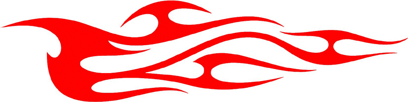 tribal_084 Tribal Flames Graphic Flame Decal