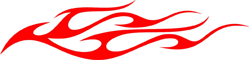 tribal_085 Tribal Flames Graphic Flame Decal