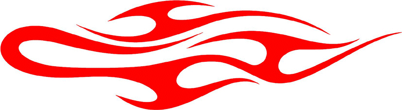 tribal_089 Tribal Flames Graphic Flame Decal