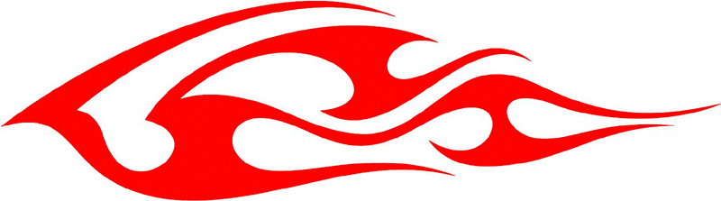 tribal_094 Tribal Flames Graphic Flame Decal