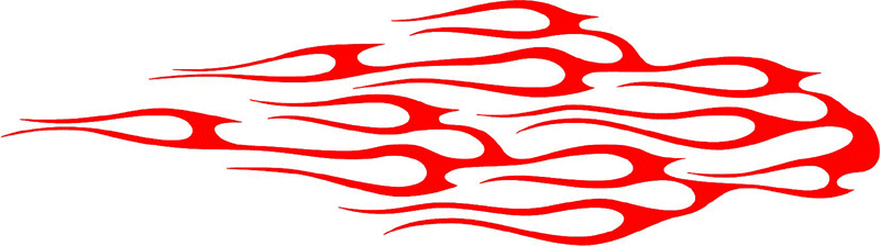 tribal_103 Tribal Flames Graphic Flame Decal