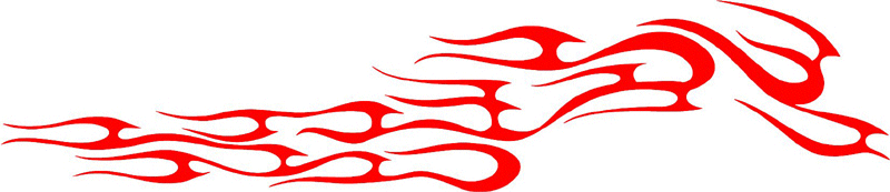 tribal_108 Tribal Flames Graphic Flame Decal