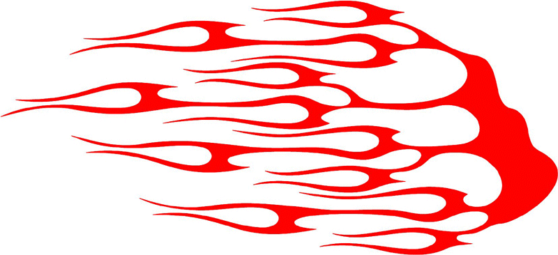 tribal_112 Tribal Flames Graphic Flame Decal