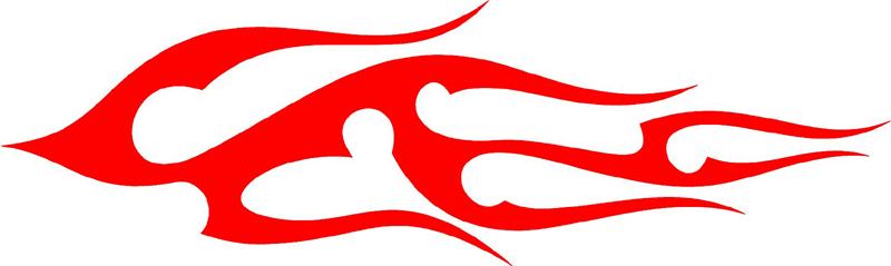 tribal_114 Tribal Flames Graphic Flame Decal