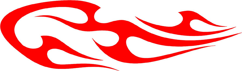 tribal_122 Tribal Flames Graphic Flame Decal