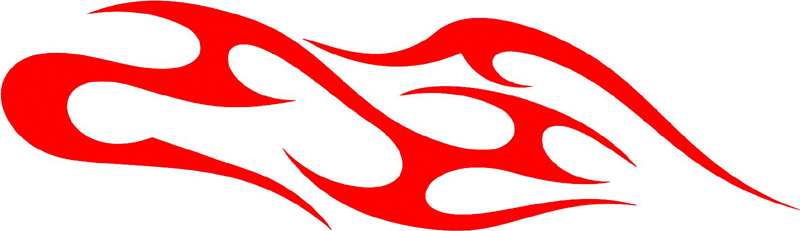 tribal_124 Tribal Flames Graphic Flame Decal