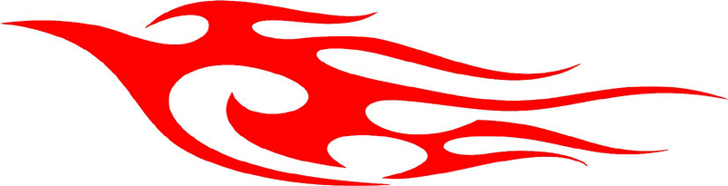 tribal_127 Tribal Flames Graphic Flame Decal