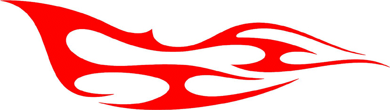 tribal_128 Tribal Flames Graphic Flame Decal