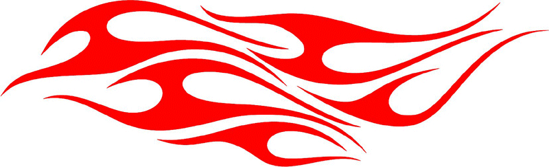 tribal_137 Tribal Flames Graphic Flame Decal