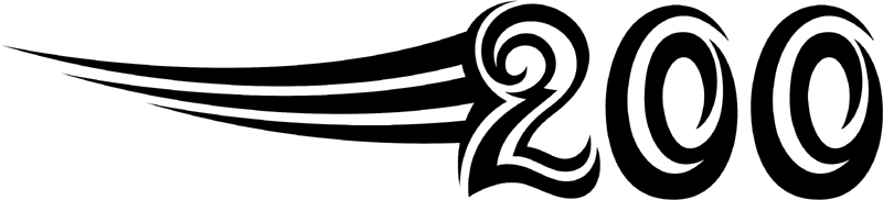 tnhoodl_200 Tribal Racing Numbers Graphic Flame Decal