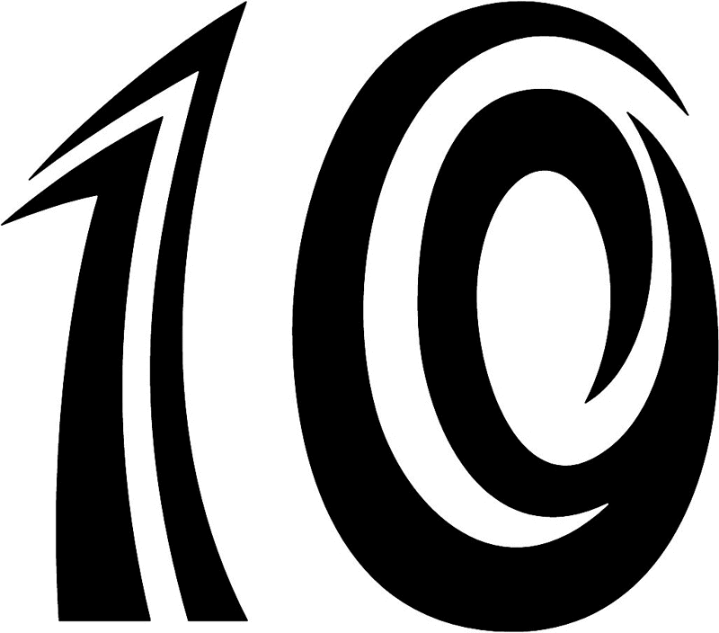 tnorigin_10 Tribal Racing Numbers Graphic Flame Decal