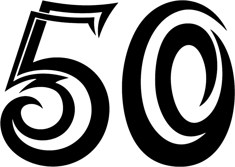 tnorigin_50 Tribal Racing Numbers Graphic Flame Decal