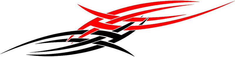 vt1_179 Automotive Tribal Graphic Flame Decal