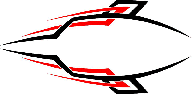 vt1_211 Automotive Tribal Graphic Flame Decal