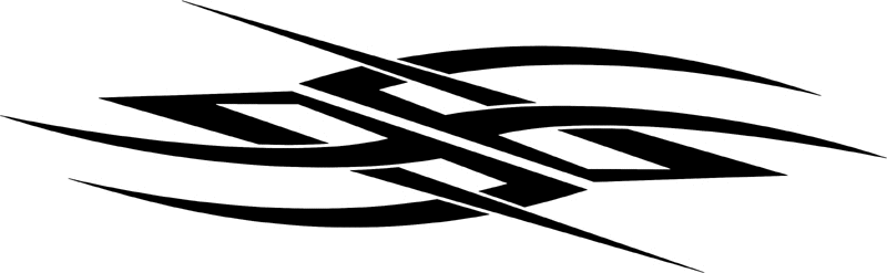 vt2_107 Automotive Tribal Graphic Flame Decal