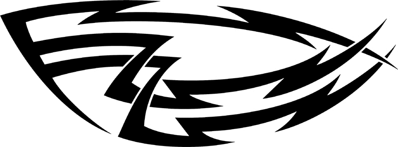 vt2_133 Automotive Tribal Graphic Flame Decal