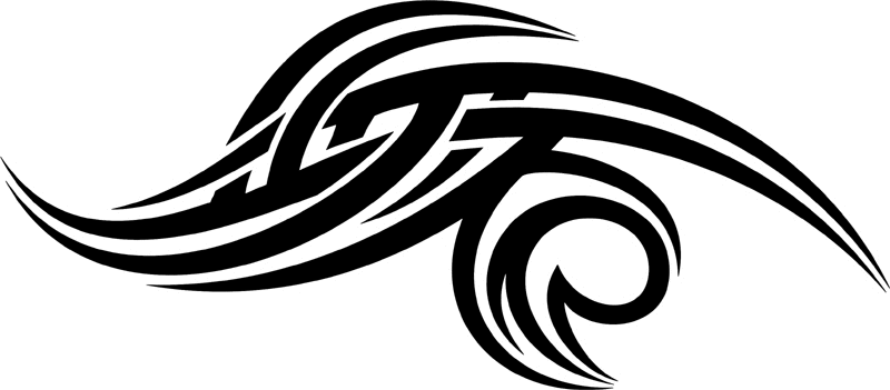 vt2_153 Automotive Tribal Graphic Flame Decal