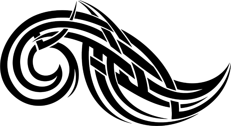 vt2_157 Automotive Tribal Graphic Flame Decal