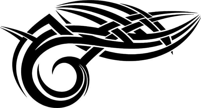 vt2_167 Automotive Tribal Graphic Flame Decal