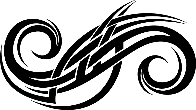 vt2_171 Automotive Tribal Graphic Flame Decal