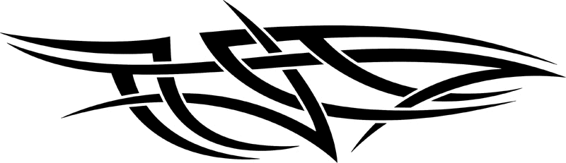 vt2_233 Automotive Tribal Graphic Flame Decal