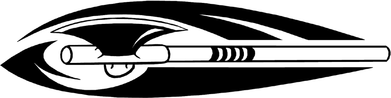 Tribal Hatchet stripes graphic. 56-16