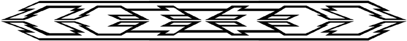 Tribal Band stripes graphic decal. 57-03