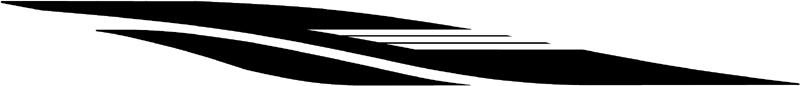 Pacific Flight stripes graphic decal. B404