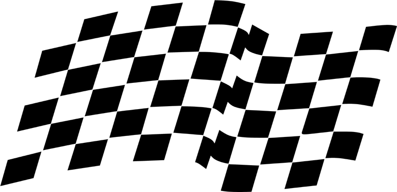 Diverse Checks stripe graphic decal. B545