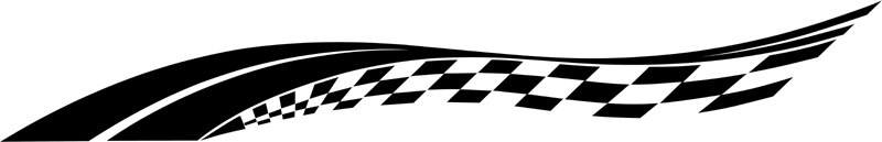 Winning Streak stripes graphic decal. B595