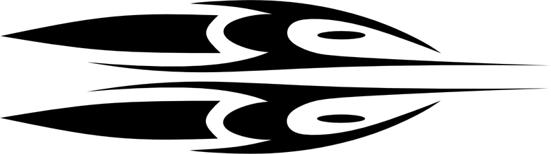 Valiant Lines stripes graphic decal. B624