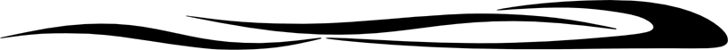 Fox Tail stripe decal. B641 