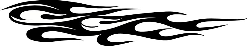 'Coon Hunter Flames stripes graphic design. B761